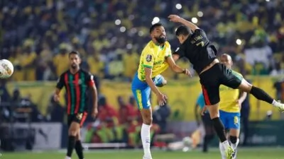 نهائي أبطال إفريقيا.. صن داونز يتفوق على الجيش الملكي في الذهاب بهدف