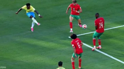 هدف أمام المغرب.. فينيسيوس يحقق إنجازًا يساوي رقم رونالدينيو في المونديال
