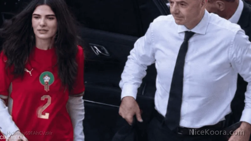 ابنة إنفانتينو تخطف الأضواء بقميص المنتخب المغربي