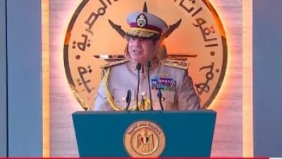 الرئيس السيسى يهنئ الشعب المصري بعد فوز منتخب مصر فى كأس العالم